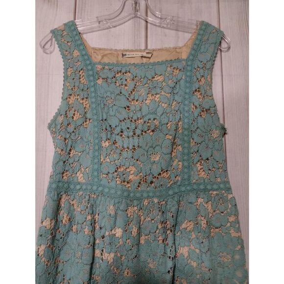 Chelsea & Violet Dress Ladies Medium Blue Lace Sleeveless - Picture 3 of 8